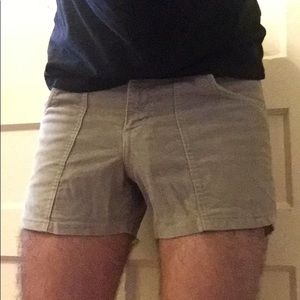 American Apparel corduroy short shorts, gray, 30
